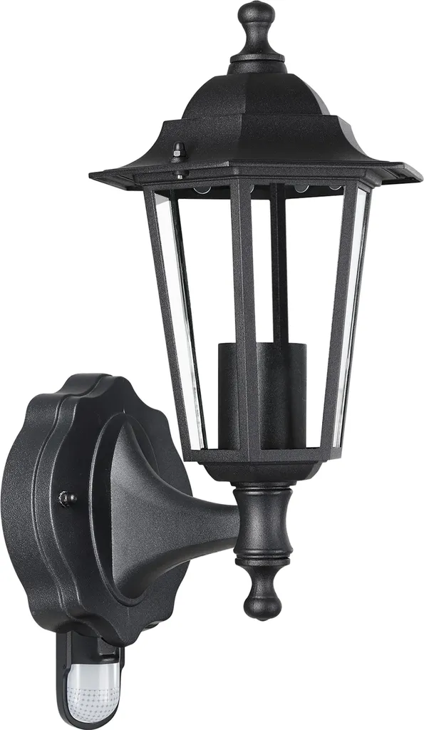 Lampadaire extérieur Krysante avec capteur en alu moulé anthracite