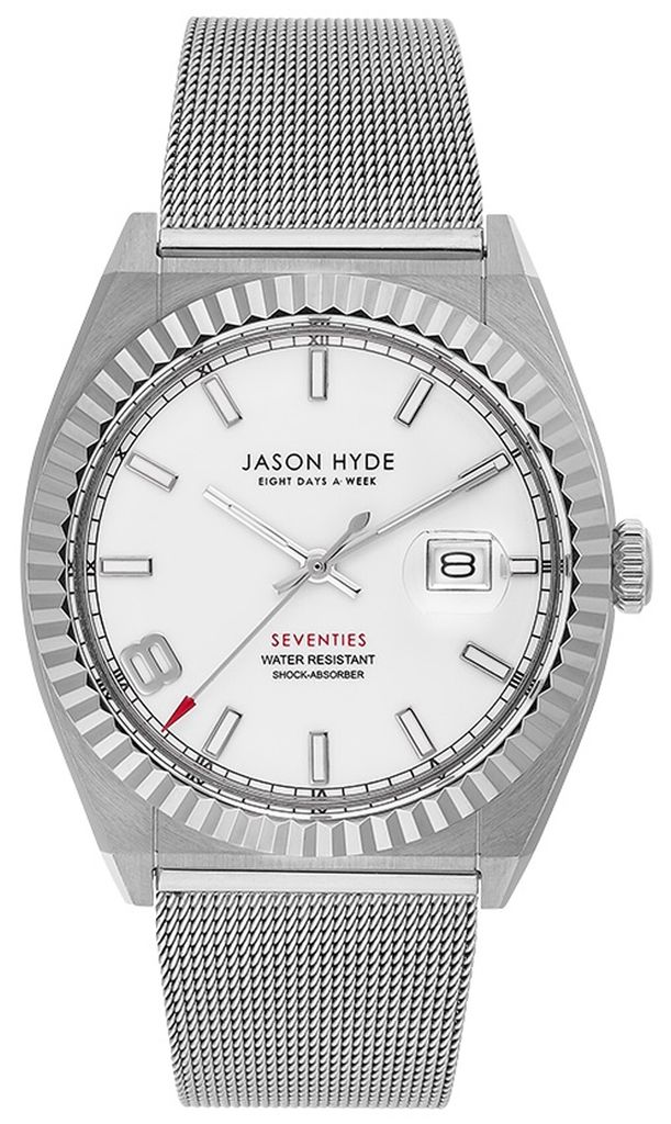 JASON HYDE JH30003 Uhr. Quarz, Weiß. Herrenuhr.