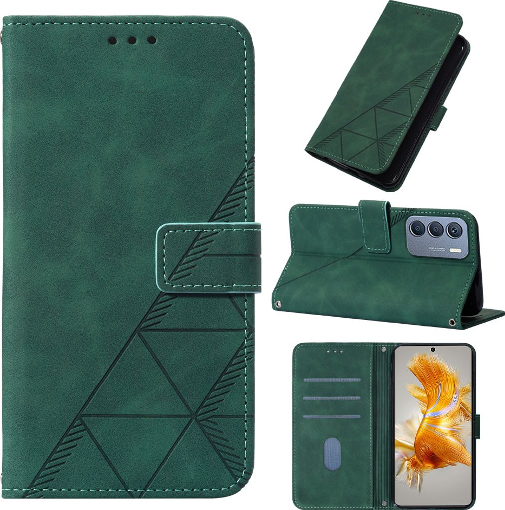 Hülle für Infinix Zero 5G 2023 Prägung Flip Leder Produktbild 