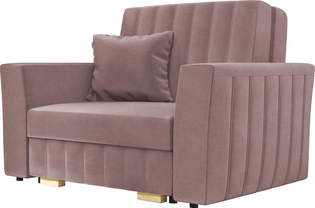MIRJAN24 Schlafsofa Viva Glam I, Sofa mit Bettkasten und Schlaffunktion, Wohnzimmer Polstersessel, Stilvoll Sessel (Farbe: Kronos 27)