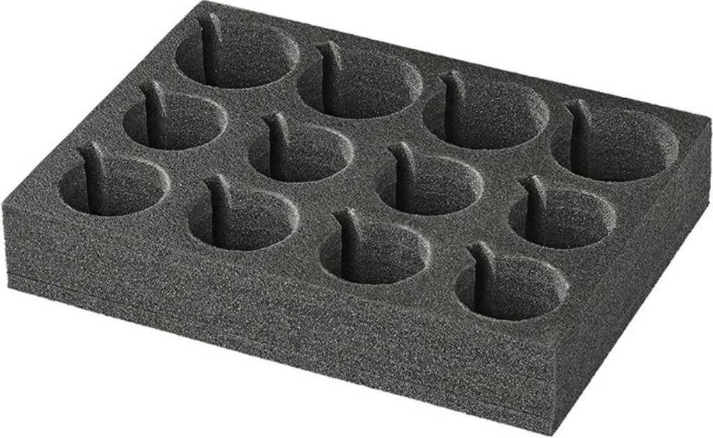 Support porte-gobelet mousse solide antichoc pour verres et tasses 6 trous