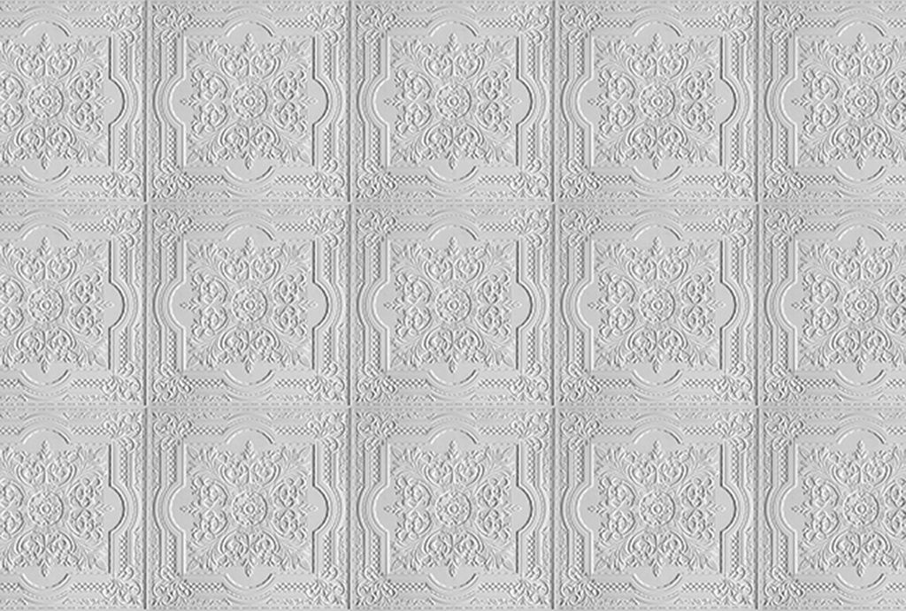 Tadessi Fototapete | Barock | 4.00 m x 2.70 m | Weiß | | Wandbild | Digitaldruck