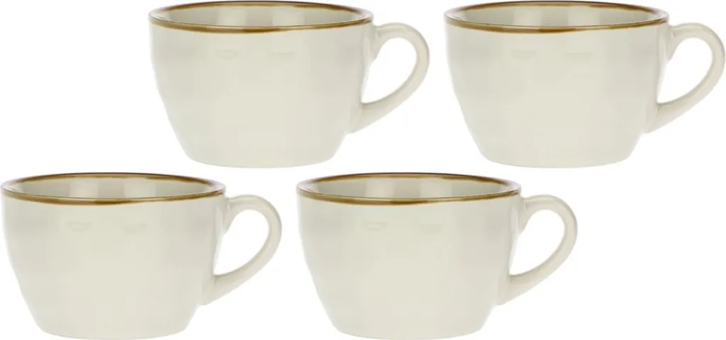 Set 4 Tazze Colazione Rose&Tulipani R134000028Z 420ml Lavabili Lavastoviglie