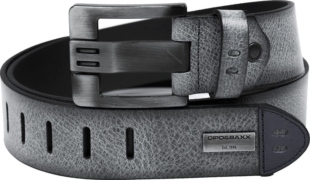 Cipo & Baxx Herren Gürtel CG106 Black 90cm x 4,7cm Produktbild 
