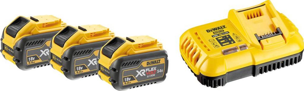 DeWalt Flexvolt DCB118X3-QW Starter-Set 3xAkku 54V /162 Wh Produktbild 