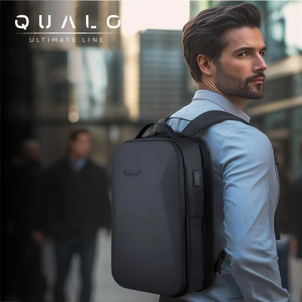 Sac à dos ordinateur à coque rigide imperméable pour voyage et bureau