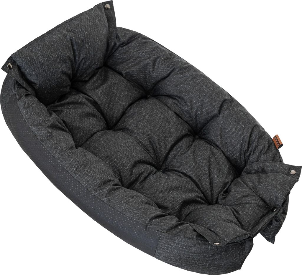 Hundebett 2in1 "Twice" -95x63cm- Multifunktionales, faltbare Sofa & Matratze, wasserfest, rutschfest, für Hunde & Katzen | PillowPrim