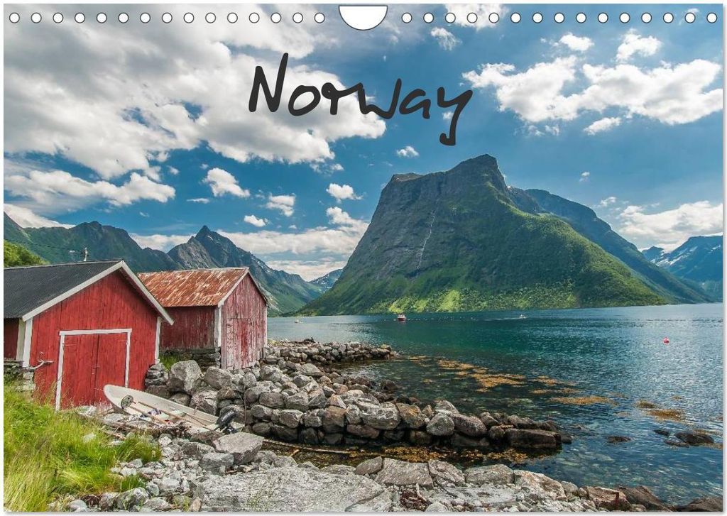 Norway / UK-Version (Wall Calendar 2026 DIN A4 landscape), CALVENDO 12 Month Wall Calendar