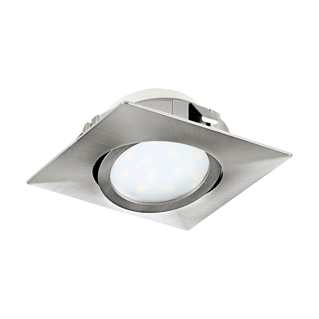 EGLO Pineda, Einbaustrahler, Nicht austauschbare(s) Leuchtmittel, LED, 6 W, 3000 K, Nickel