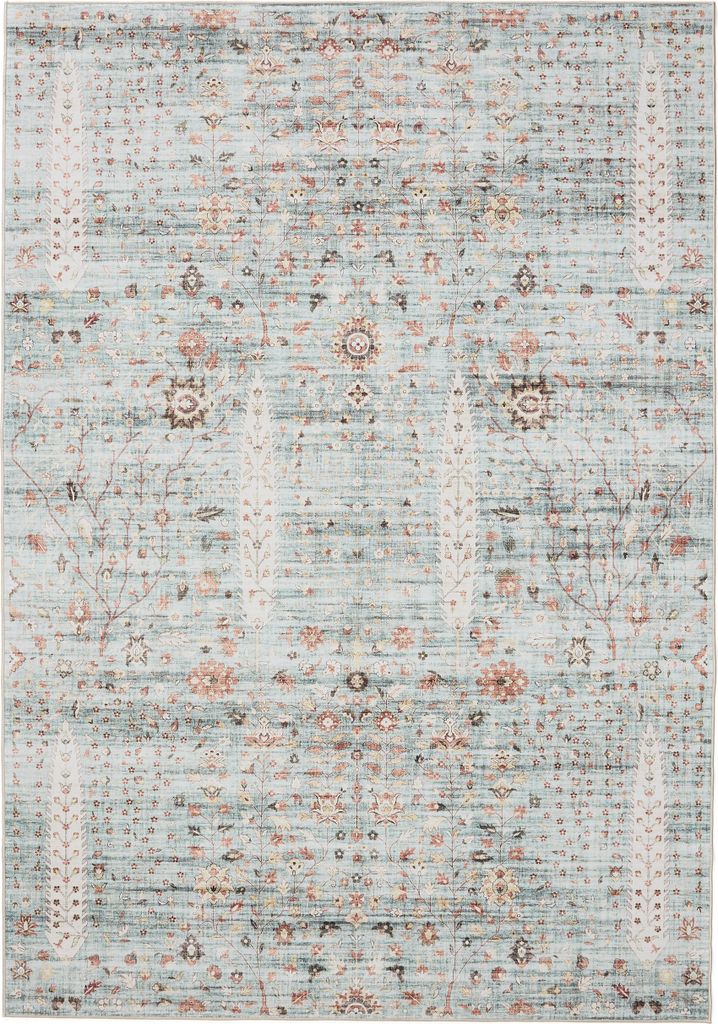 Interiyou Waschbarer Teppich Gent Türkis 160x230 cm