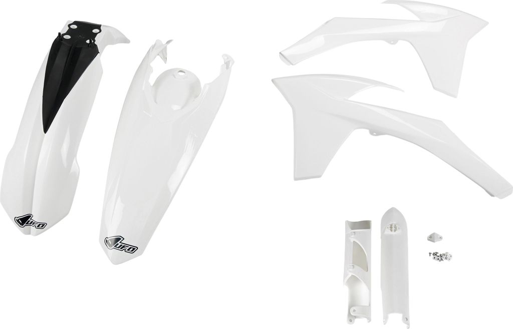 Ufo Ktm Exc/exc-f 2012-2013 Ktkit513f-047 Fork Protectors & Plastikbausatz Weiß Weiß One Size