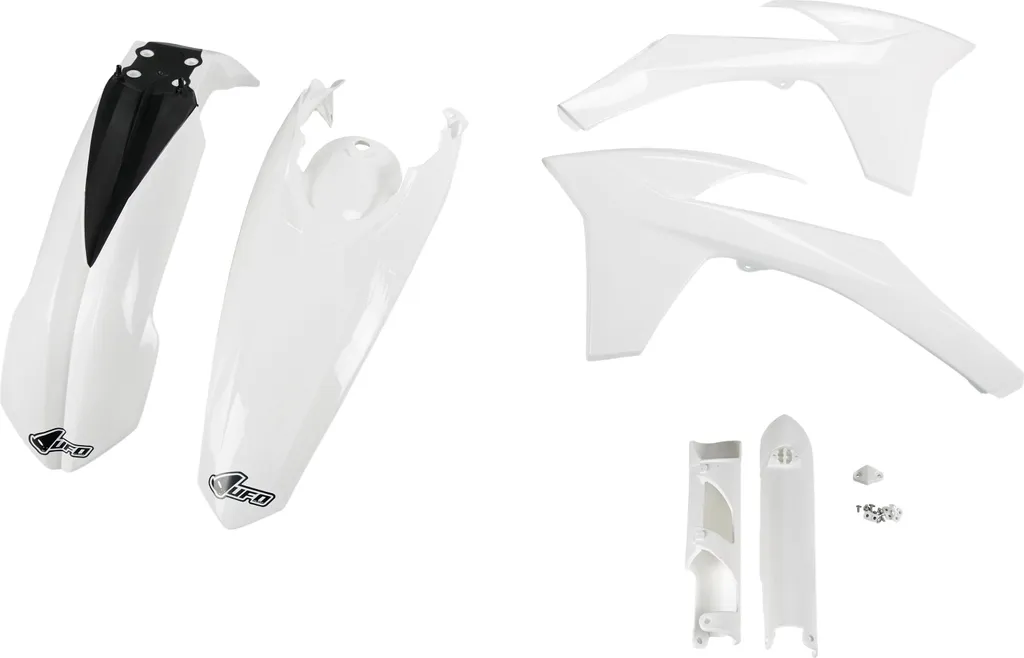 Kit UFO Plast blanc OEM haute résistance pour KTM EXC 125 à 500