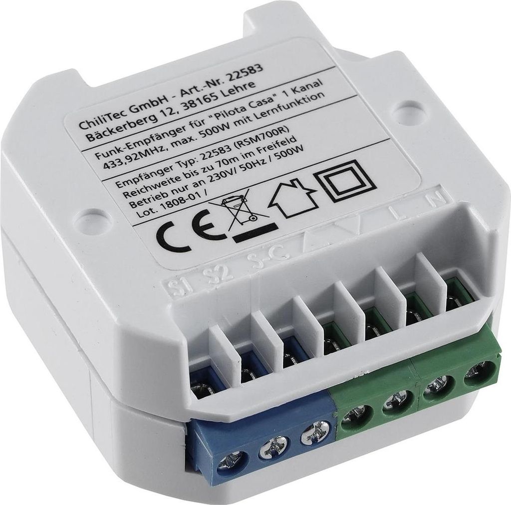 Funk-Empfänger RS für Pilota Casa max. 500W für Produktbild 