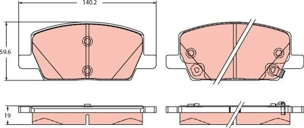 Plaquettes de Frein Avant Opel Insignia et Mokka 1.4 1.6 2.0 dès 2012
