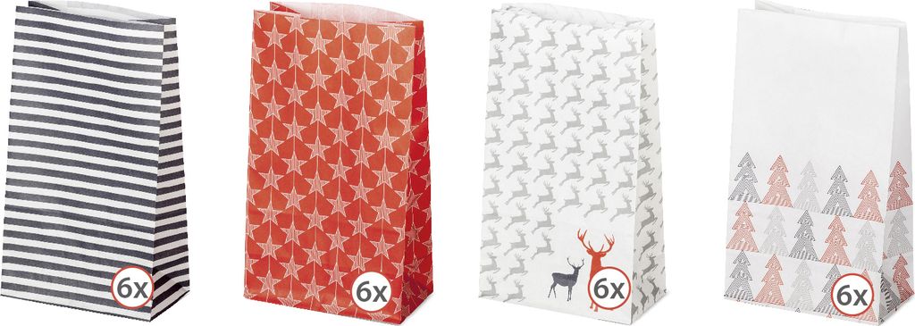 folia Adventskalender 24 Adventstütchen "STYLE" Produktbild 