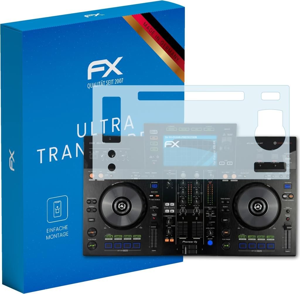 atFoliX FX-Clear 3x Schutzfolie kompatibel mit Pioneer XDJ-RR Displayschutzfolie