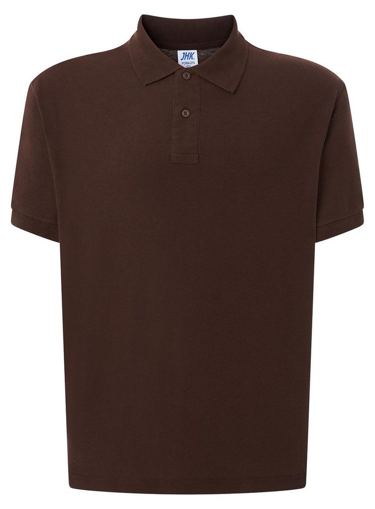 JHK - Poloshirt für Herren LT4537 (M) (Schokolade)