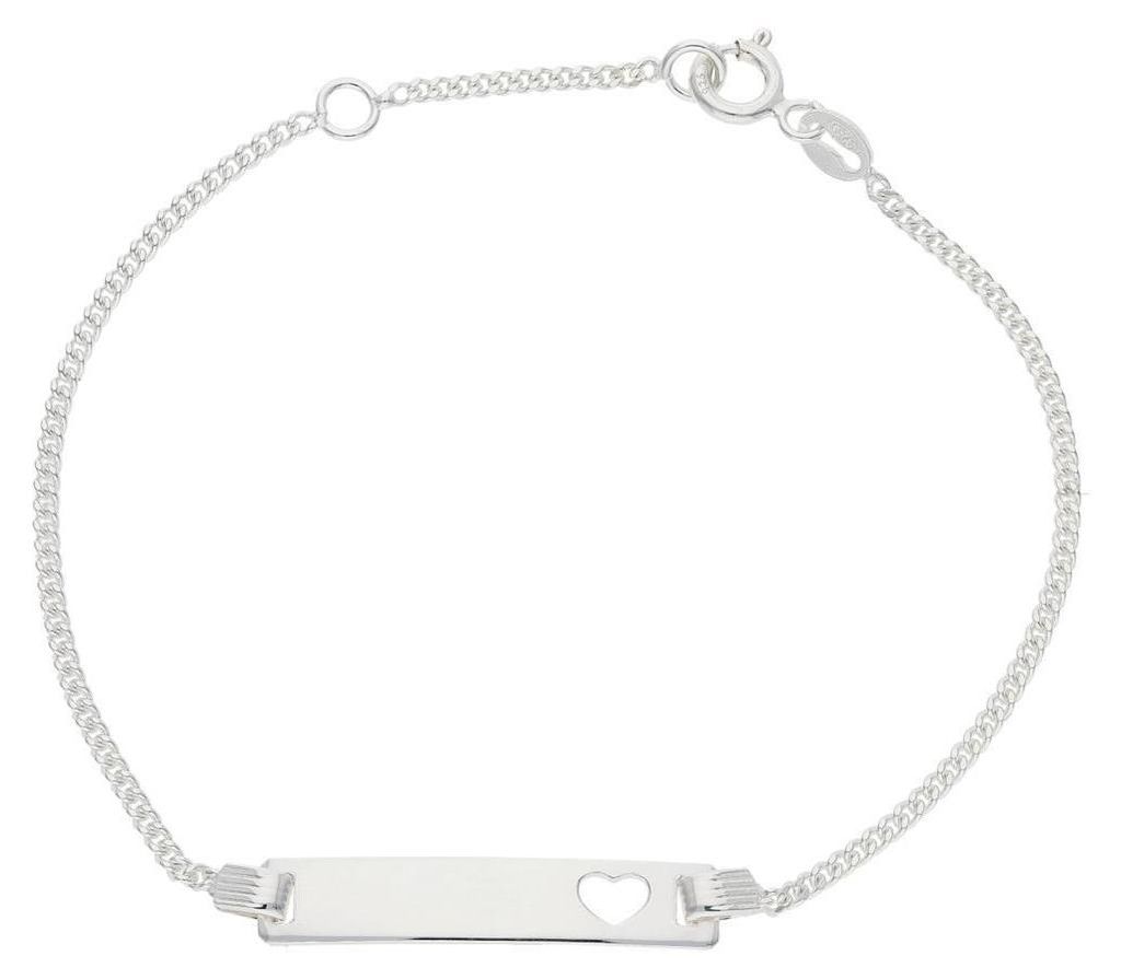Gravur Armband Damen und Kinder JL-48-03-0094 mit Herz JuwelmaLux Silber 925 18 cm lang