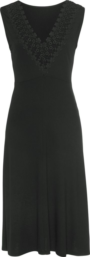 LASCANA Jerseykleid schwarz Größe 36