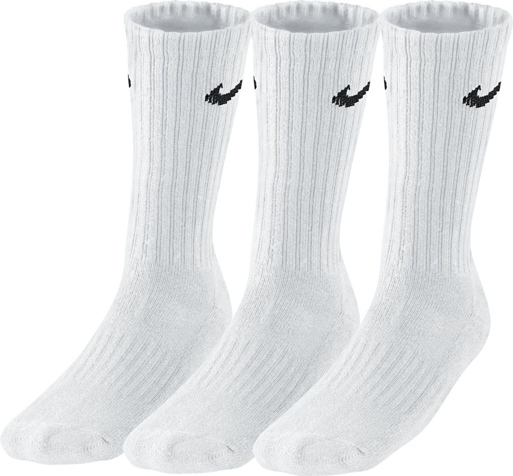 Nike Cushioned Crew-Trainingssocken (3 Paar) - Weiß/Schwarz Produktbild 