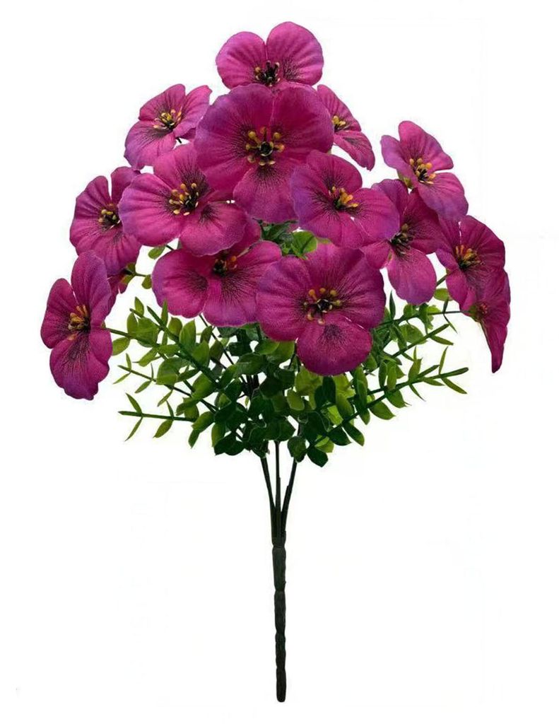 Künstliche Blumen, 7 Zweige, leuchtende Farben, kein Ausbleichen, pflegeleicht, wiederverwendbar, einfach zu pflegen.