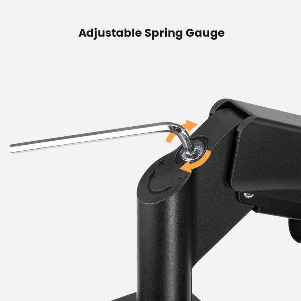 Support d'Écran pour Bureau de 32'' Value Noir avec Fixation Stable - 11