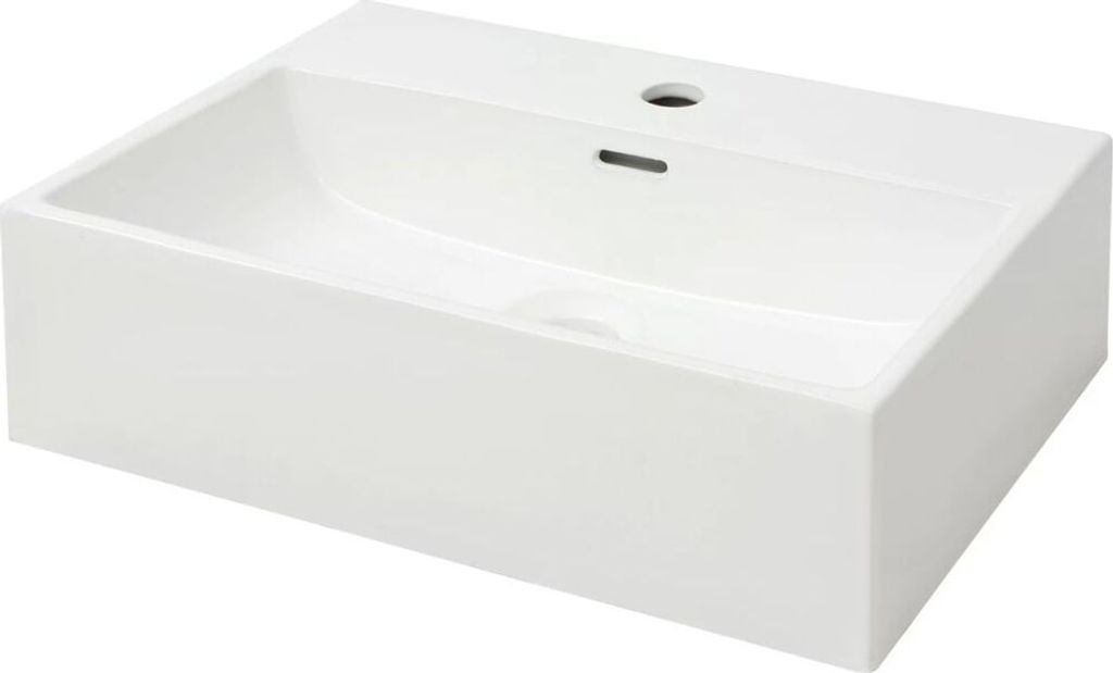 vidaXL Lavabo con foro per rubinetto in Vetroceramica Immagine del prodotto 