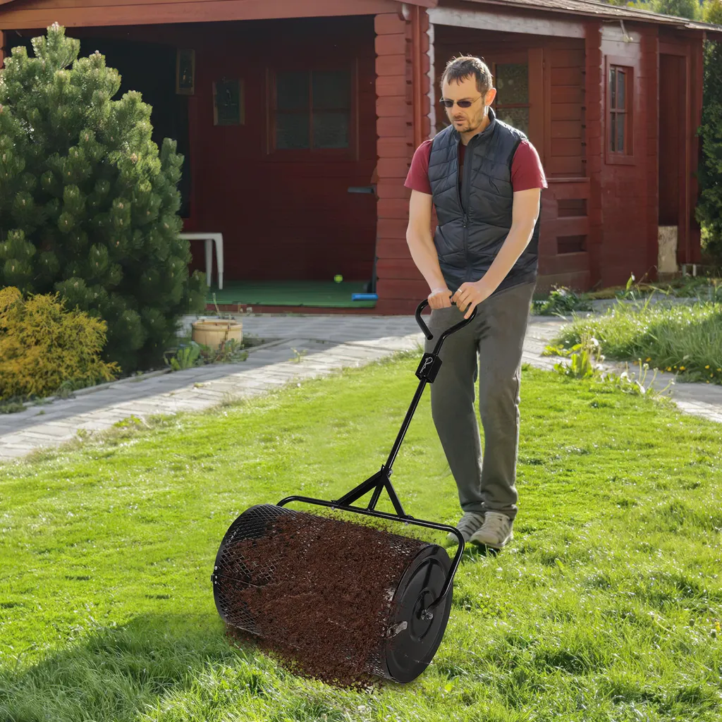 Clanmacy Spandiconcime 75L: Rullo per Compost e Sementi Professionale - 7