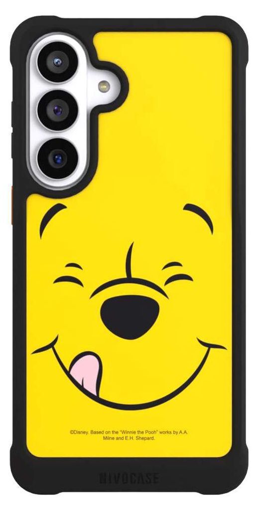 NIVOCASE Hülle für Samsung Galaxy S26+ Stoßfeste Handyhülle NIVOmax Case Schwarz Disney Offizielles Lizenzprodukt Winnie Puuh