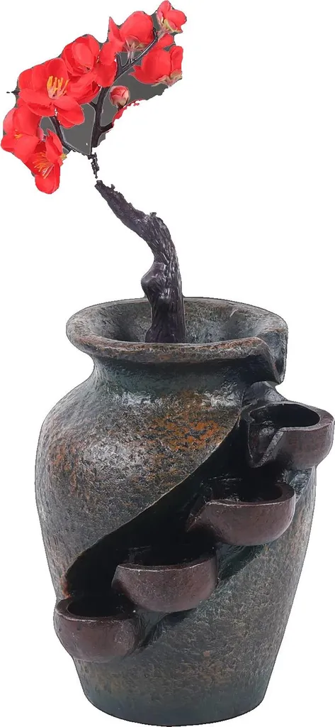 Fontaine intérieure décorative en résine 30cm pour salon et bureau
