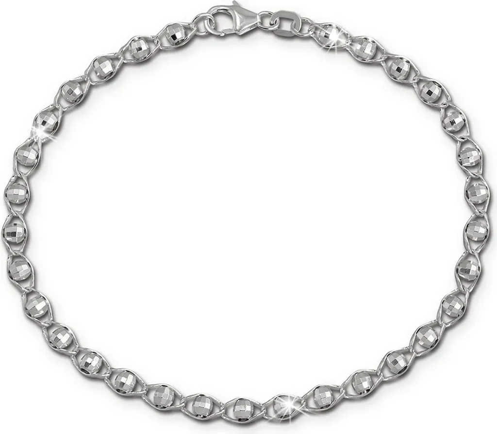 Bracelet boules argent SilberDream 19cm D2SDA2539J pour femme élégante