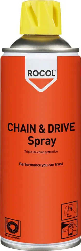 Spray Chaîne Moto et Vélo ROCOL 300ML pour un Entretien Longue Durée