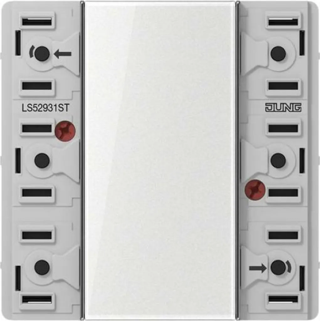 Interrupteur Tactile KNX Jung LS 52931 ST pour Domotique de Luxe