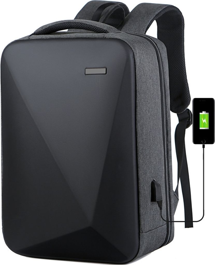 deForde Businessrucksack Laptop Backpack Cityrucksack Laconi Grau