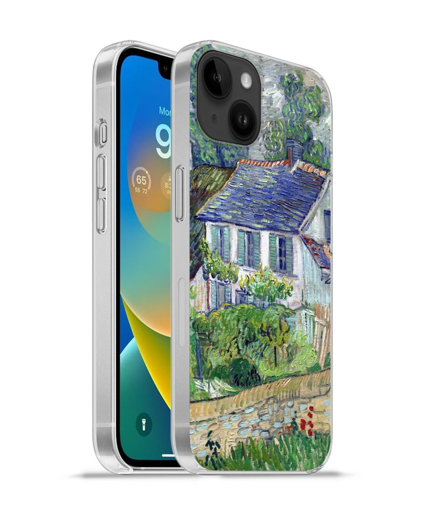 MuchoWow Handyhülle Schutzhülle Hülle für Apple iPhone 14 Plus - Soft case Haus in Auvers - Vincent van Gogh Silikon Softcase Handy Hülle - ...