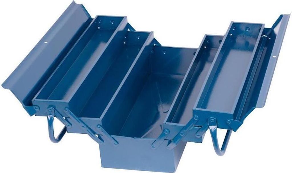 PROREGAL Metall-Werkzeugkasten, 5 Fächern 430x200x200mm