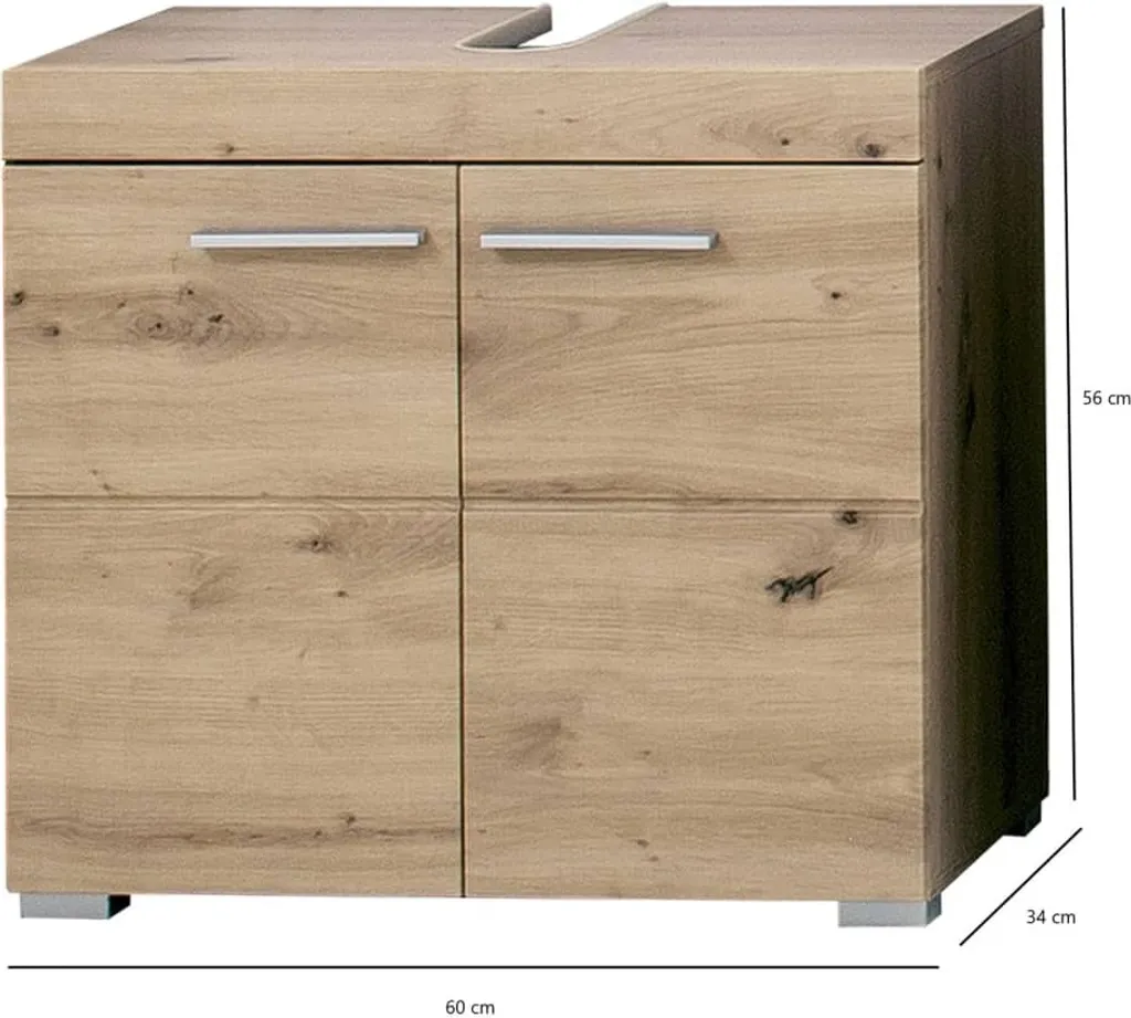 Mobile Bagno Rovere Nodoso Amanda Trendteam 60x56x34 cm Design - 15