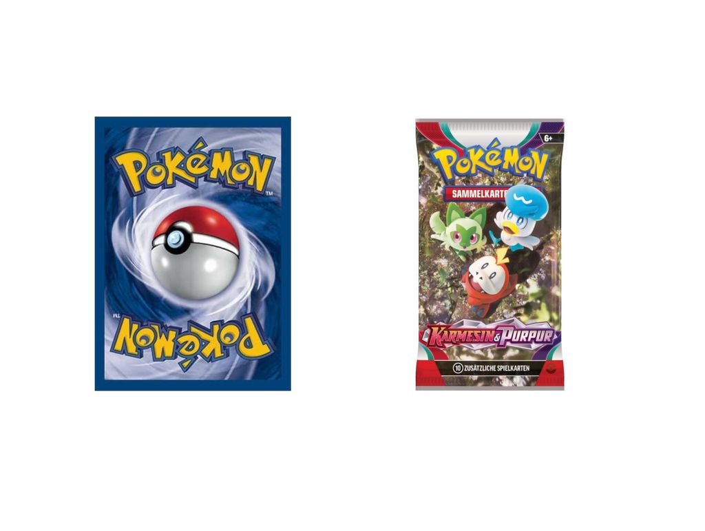 30 Pokemon Karten mit 1x Booster deutsch - inkl. 3 Holos - inkl. BenjiCards Dankeskarte