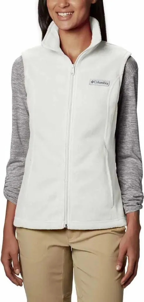 Veste sans Manches Polaire Femme Columbia Benton Springs Blanche XL