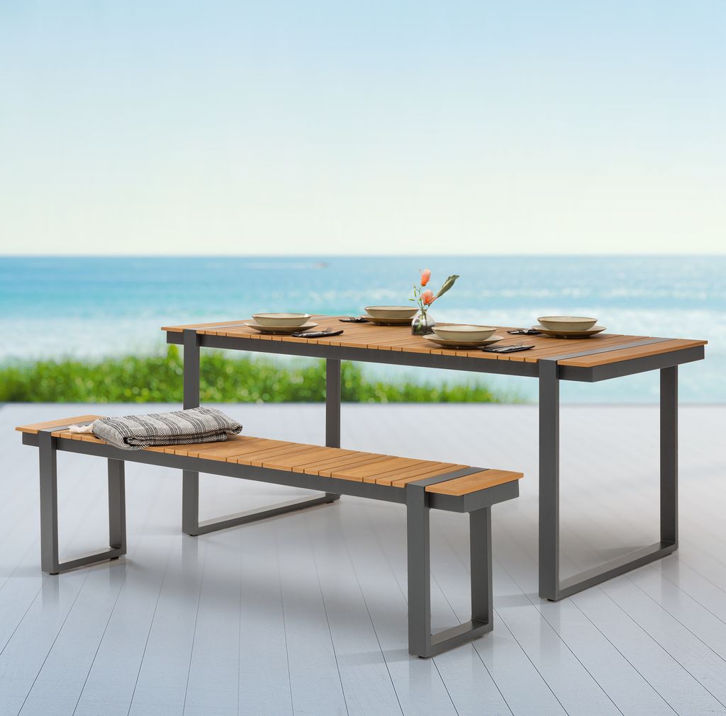 riess-ambiente Moderne Garten Sitzbank TAMPA LOUNGE 180cm Produktbild 