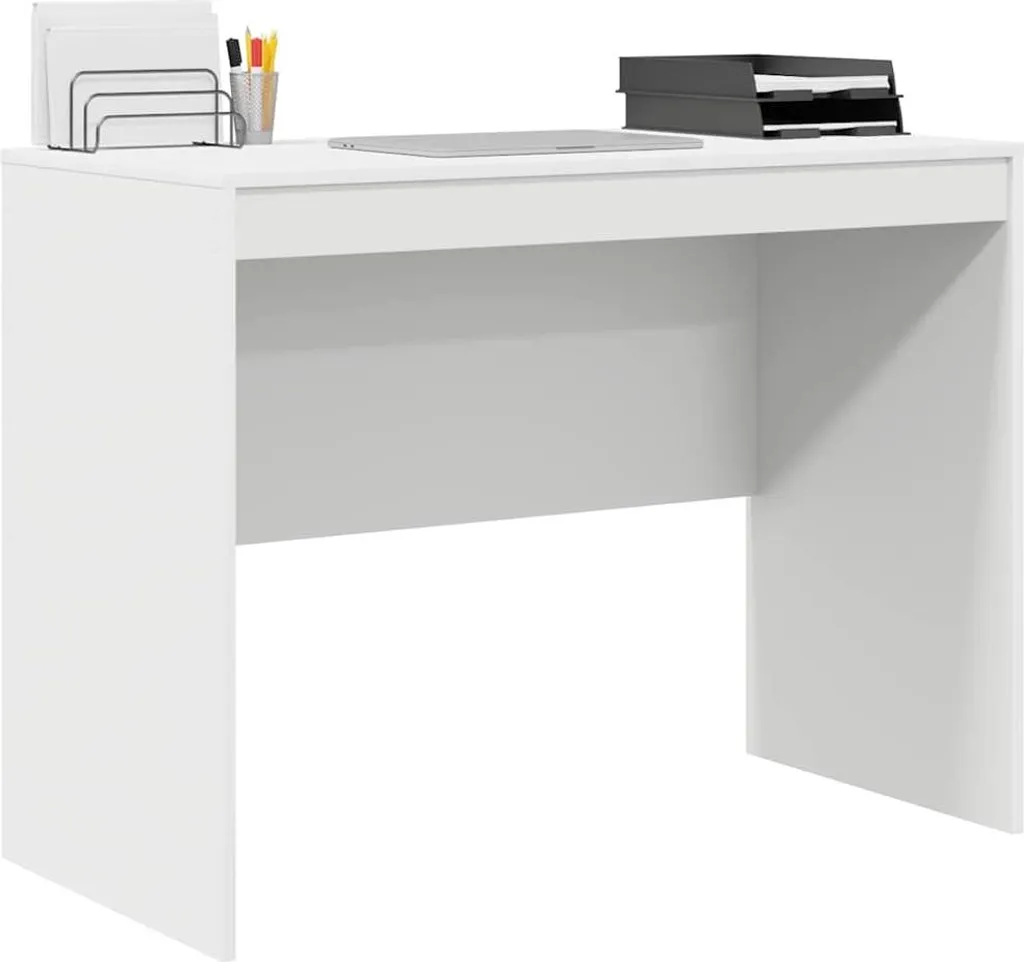 Scrivania per Computer Maison Exclusive Bianca 100x50x76 cm - 3
