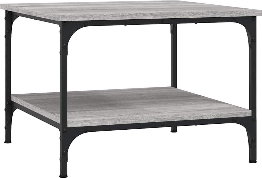 vidaXL Couchtisch Grau Sonoma 55x55x40 cm Holzwerkstoff