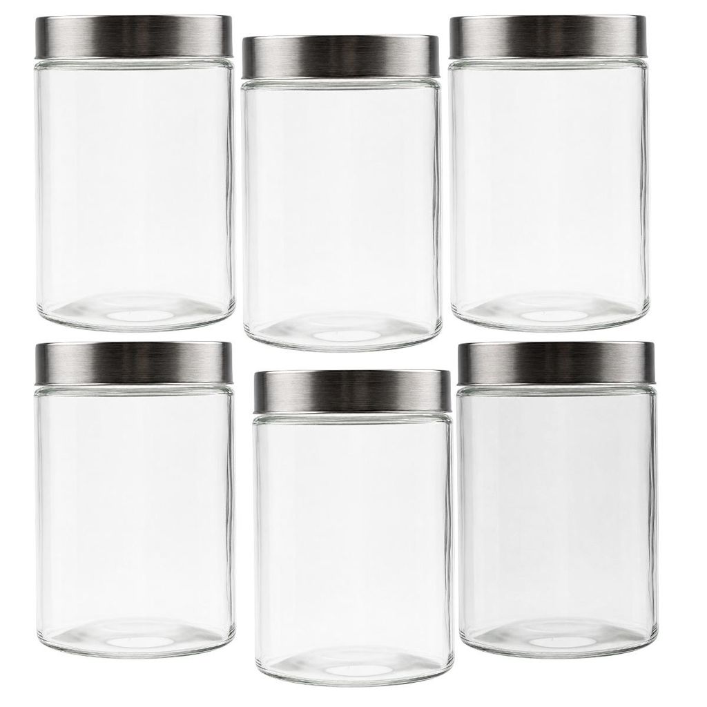 6x Glasbehälter für Lebensmittel 1,1 L – Luftdichte Produktbild 