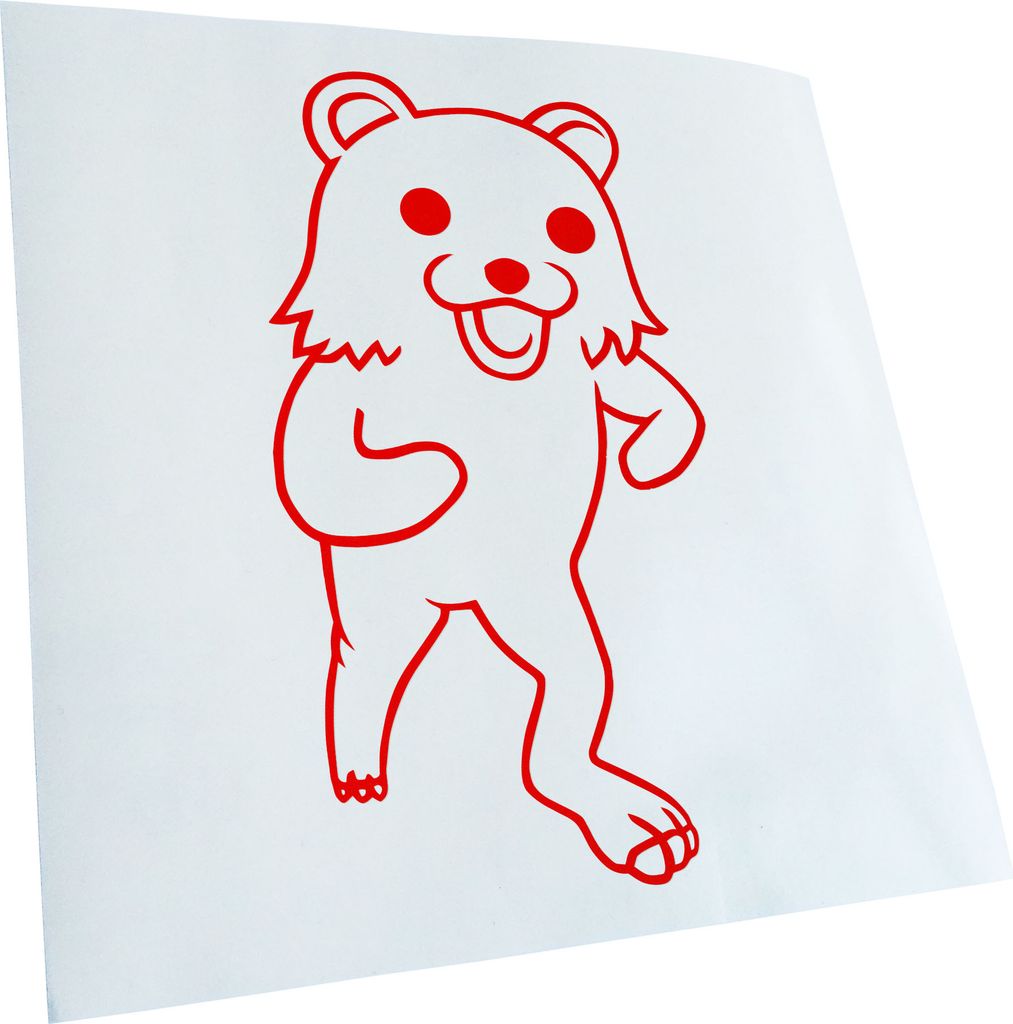 Kiwistar Pedobär/Pedobear laufend - in 3 Größen erhältlich Heckscheibenaufkleber Carsticker Decal