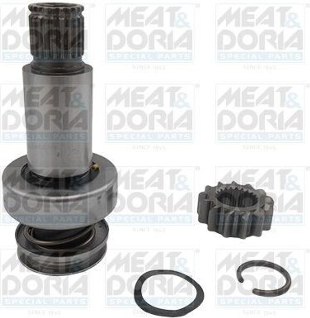 MEAT & DORIA 47198 Anlasser-Ritzel 02M911021G 02M911021GX 0AM911023NX für VW Golf VII Schrägheck (5G1, BQ1, BE1, BE2) Polo Schrägheck (6R1, 6C1)