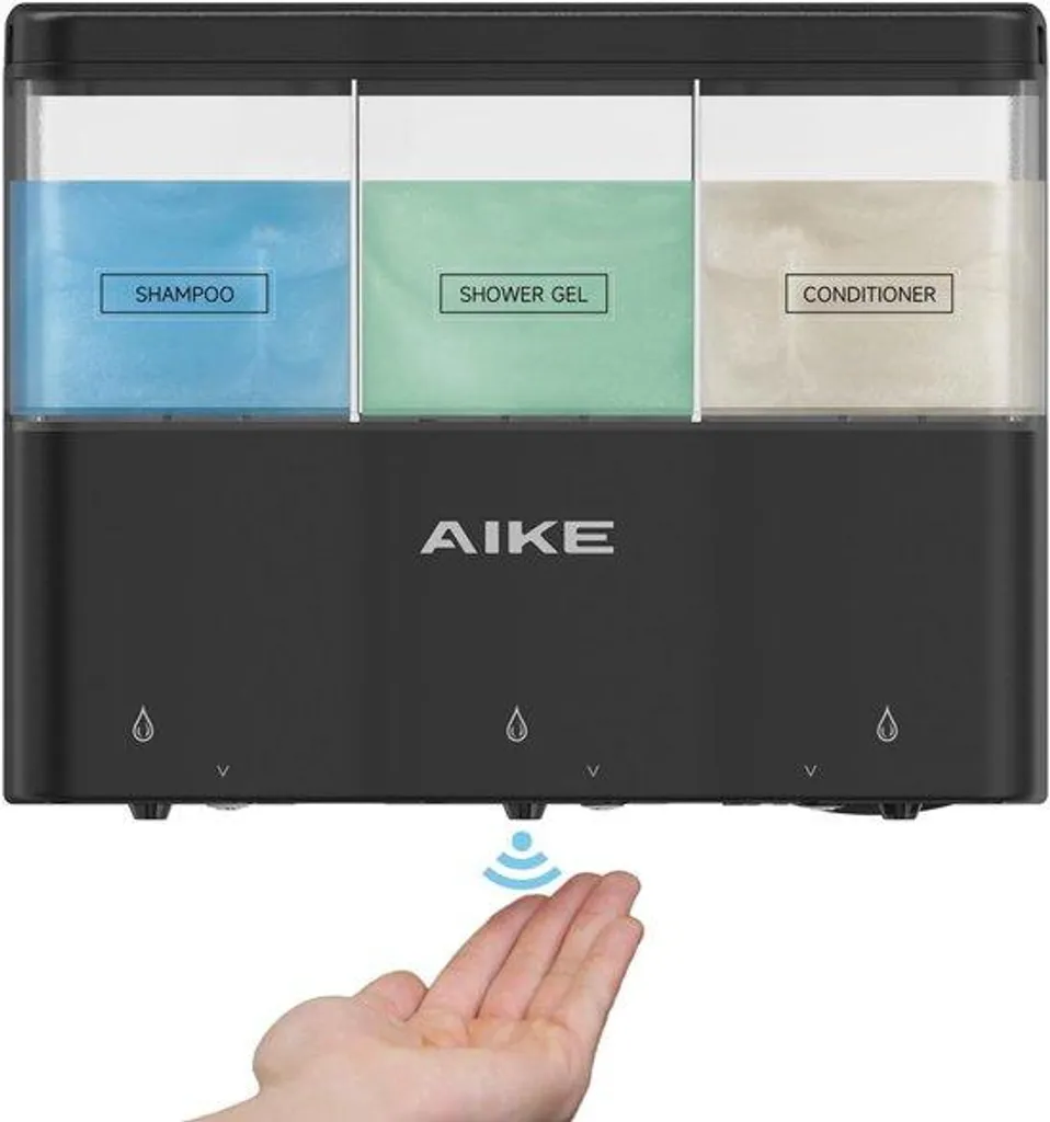 Distributeur automatique de savon 3 compartiments sans contact 320 ml