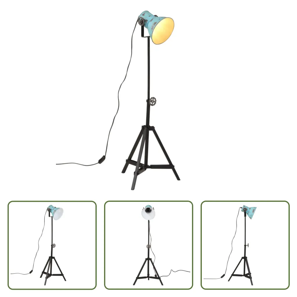 Lampada da Terra Blu 25W The Living Store | Piantana E27 Elegante