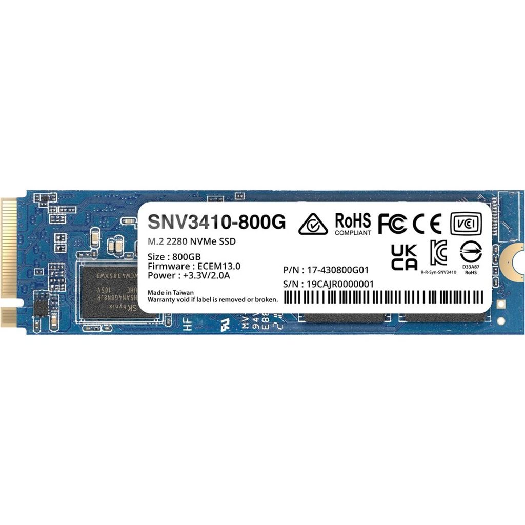 Synology NAS SSD M.2 NVMe 800GB SNV3410-800G Zdjęcie produktu 