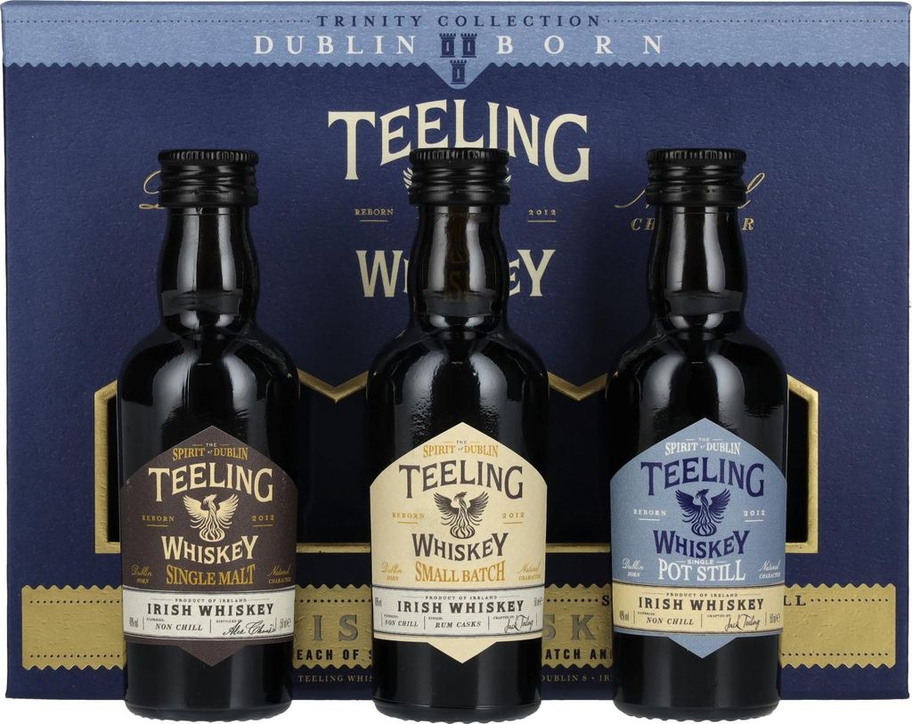 Teeling Whiskey TRINITY PACK Irish Whiskey 46% Vol. 3x0,05l Produktbild 