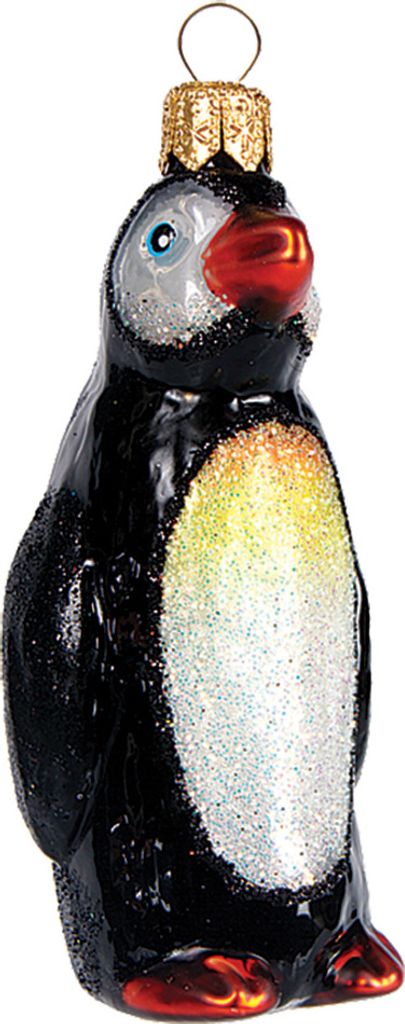 Christbaumschmuck Glas Pinguin 8cm